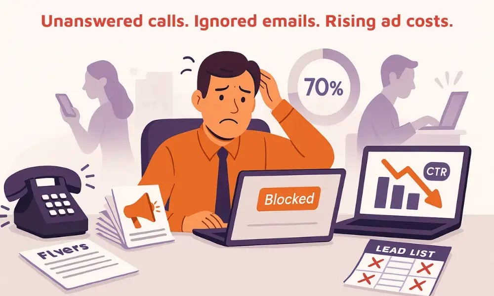 Why Traditional Lead Generation Falls Infographic