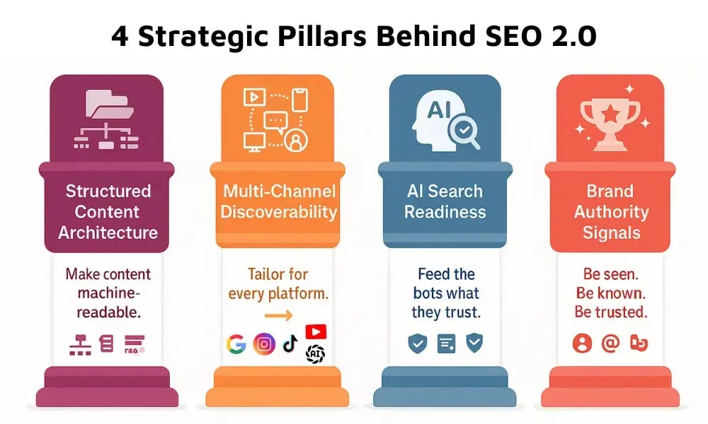 The Four Pillars of Search Everywhere Optimization