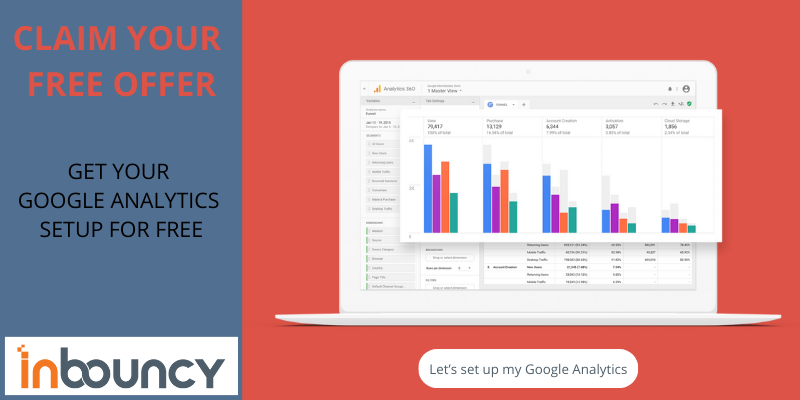 FREE OFFER GOOGLE ANALYTICS SET UP SERVICE